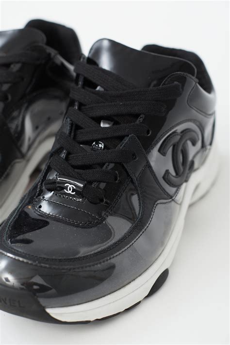 chanel clear tennis shoes|who what wear Chanel sneakers.